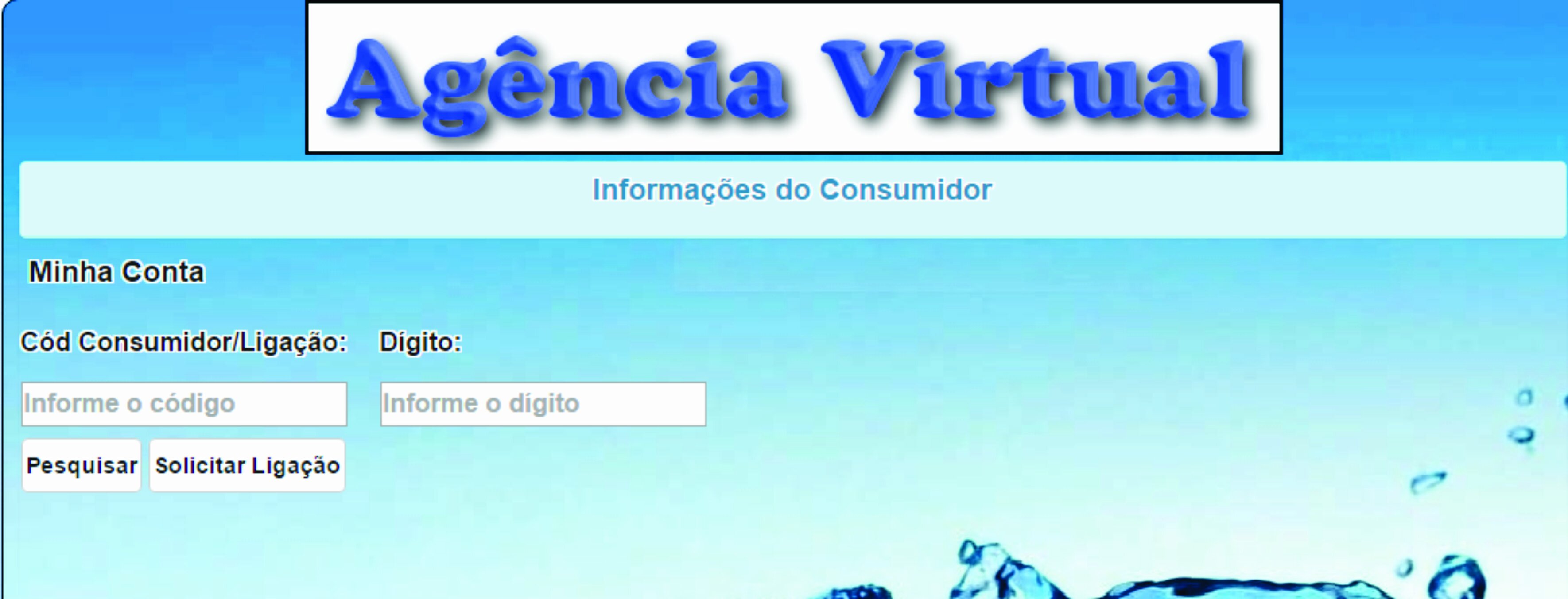 Gere sua fatura pela internet